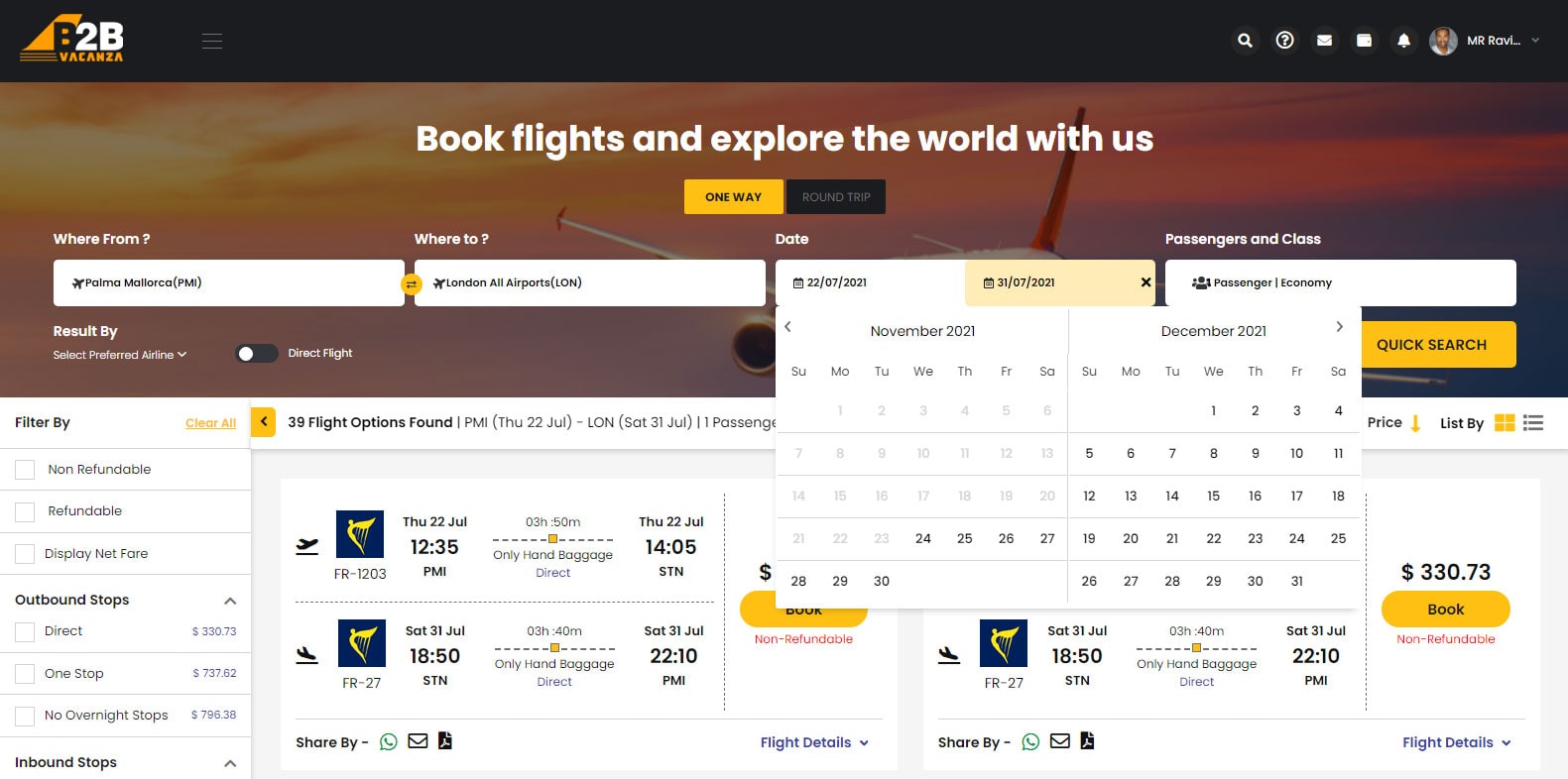  b2c travel software for travel agencies